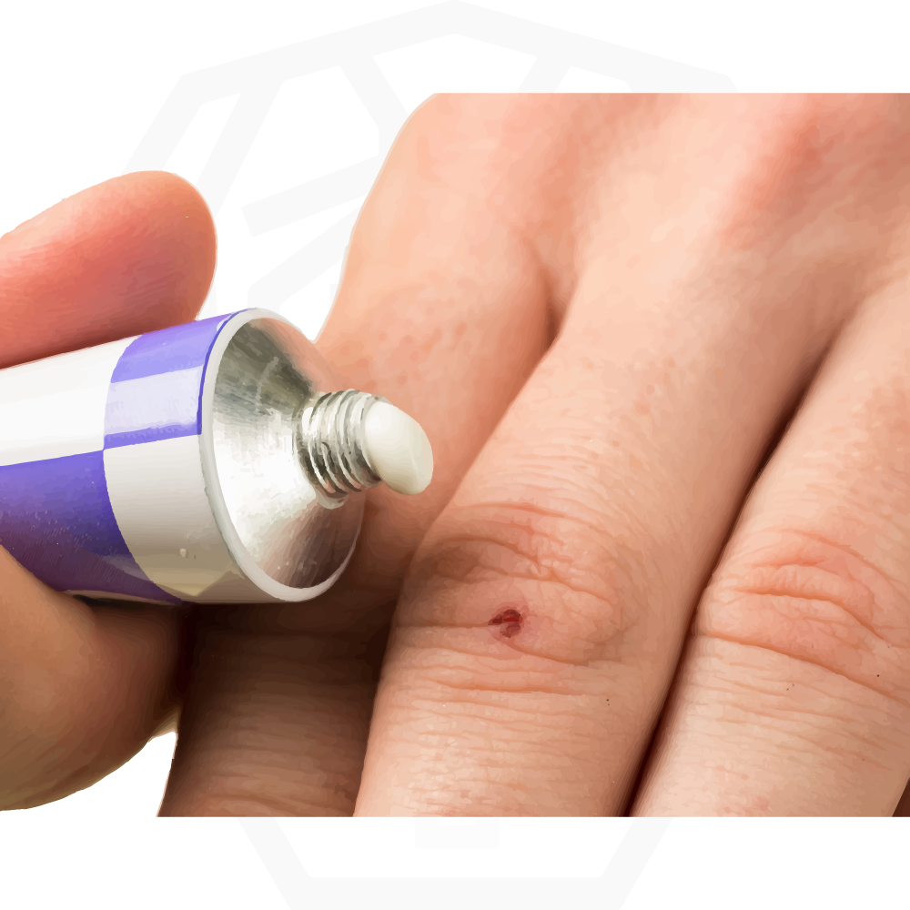 Antibiotic ointment, topical, single-use
