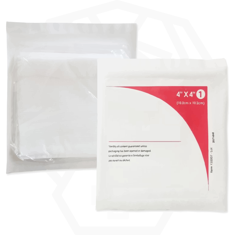 Individually wrapped sterile bandage compresses