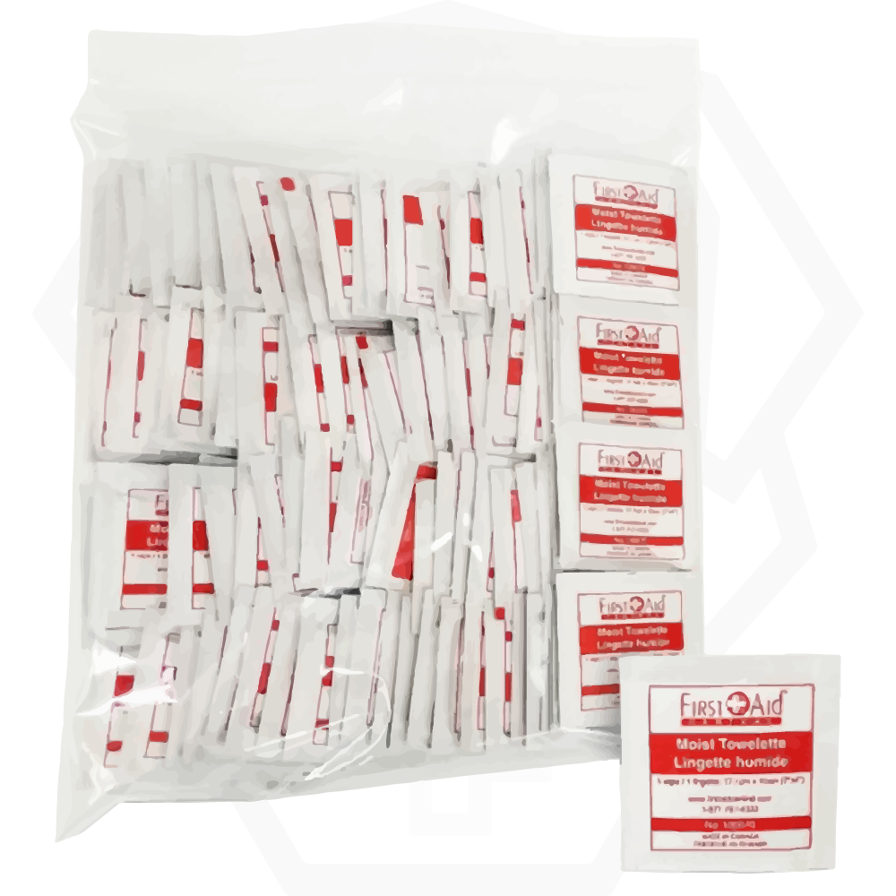 Hand and skin cleansing towelettes, individually wrapped