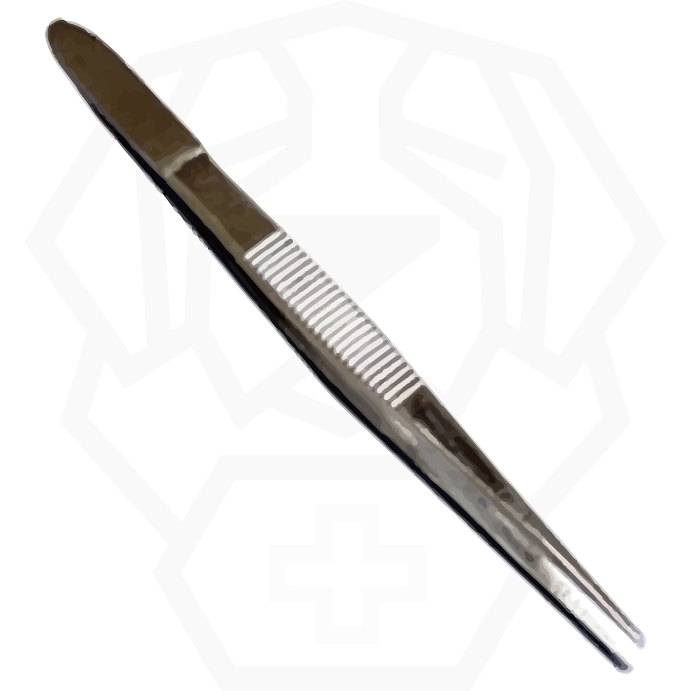 Splinter forceps/tweezers, fine point, stainless steel, min. 11.4 cm (4.5 in.)