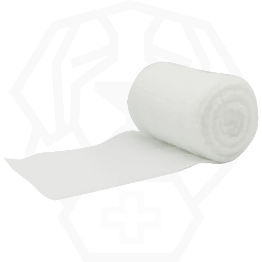 Rolls of sterile gauze bandage (102 mm x 9 m)