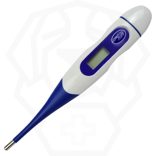 Digital thermometer with disposable tips to take axillary temperature