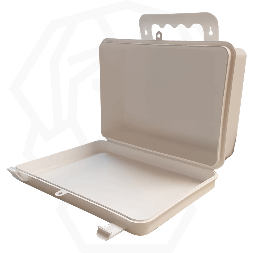 Caja de plástico que se puede montar en la pared