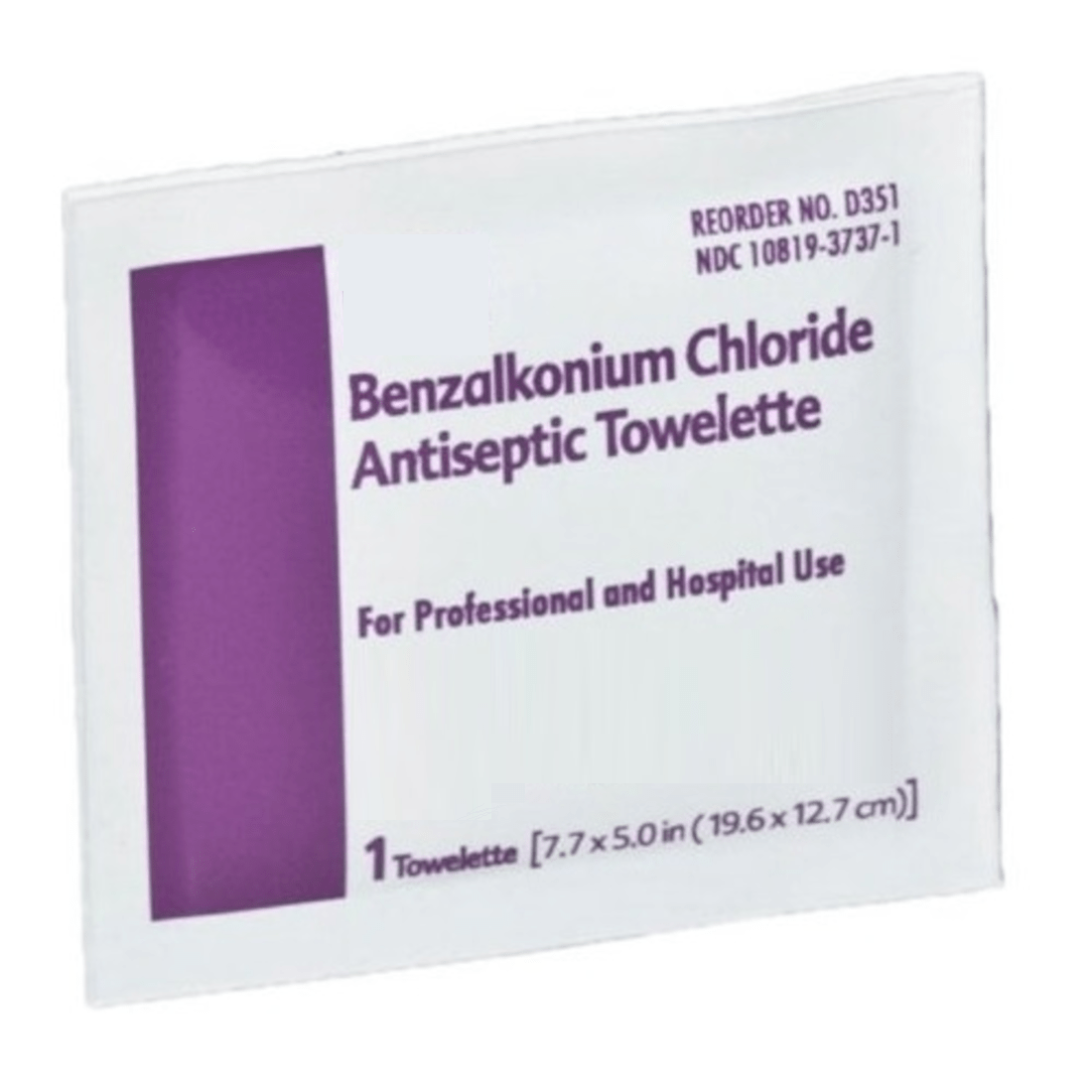 Antiseptic wound cleansing towelettes, individually wrapped