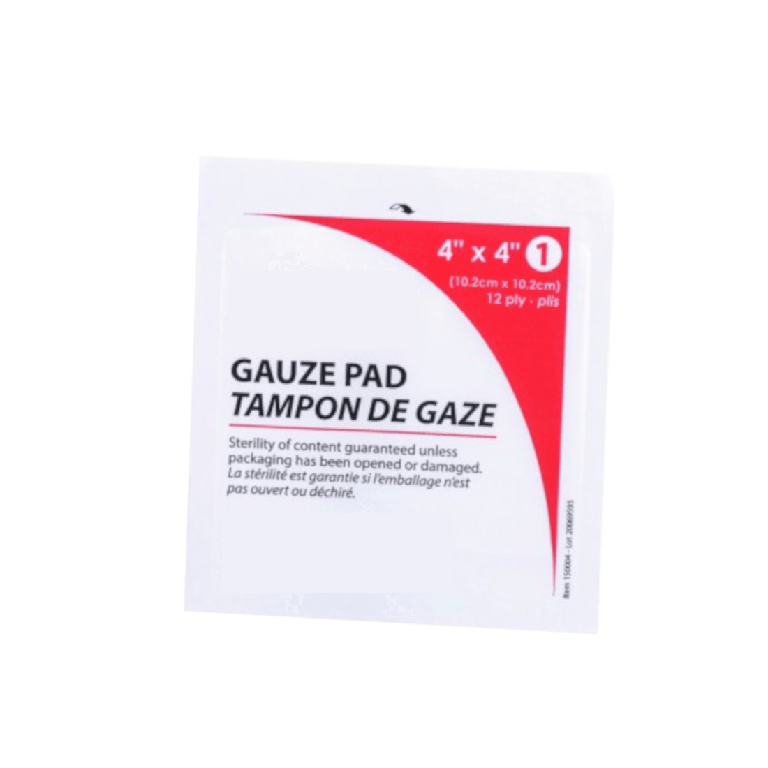 Sterile gauze compresses (102 mm × 102 mm)