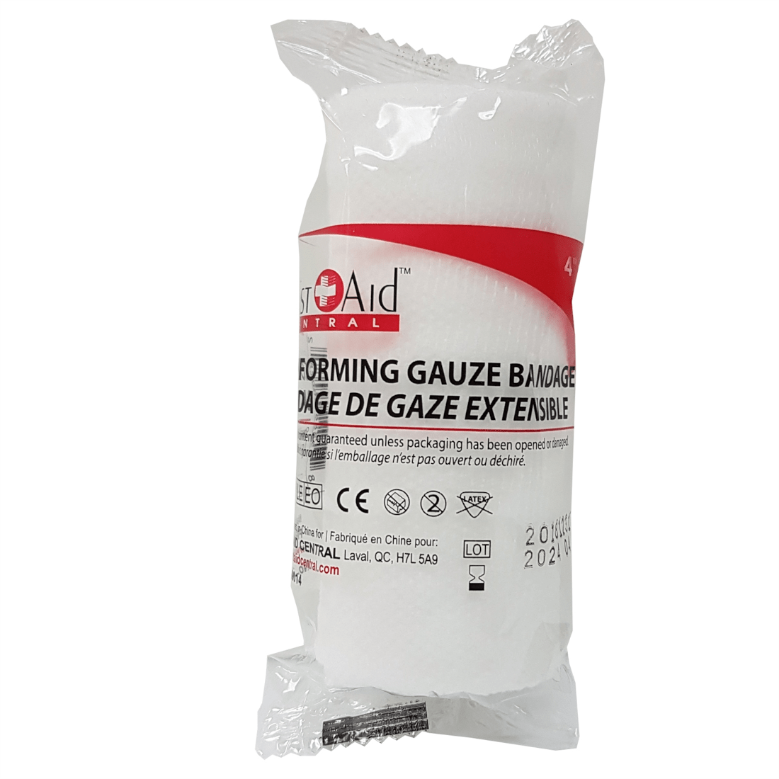 Rolls of sterile gauze bandage (102 mm x 9 m)