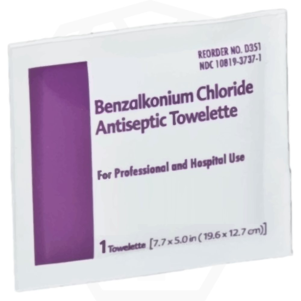 Toallitas antisépticas de cloruro de benzalconio
