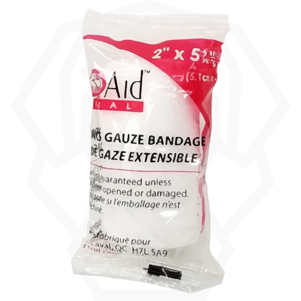 Conforming stretch bandages, relaxed length, individually wrapped, 5.1 cm x 1.8 m (2 in. x 2 yds)