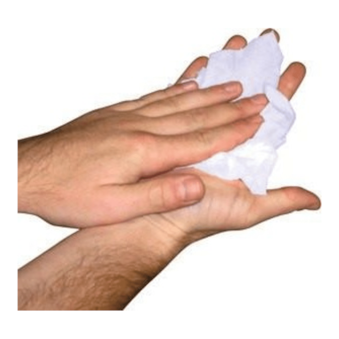 Lingettes de nettoyage des mains et de la peau, emballees individuellement